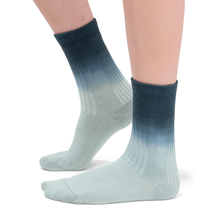 All-Day Sock 64R0B255 Moss/Navy On Running