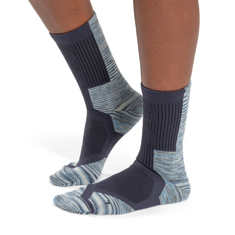 Explorer Merino Sock 64R0B80 Midnight/Cobalt On Running