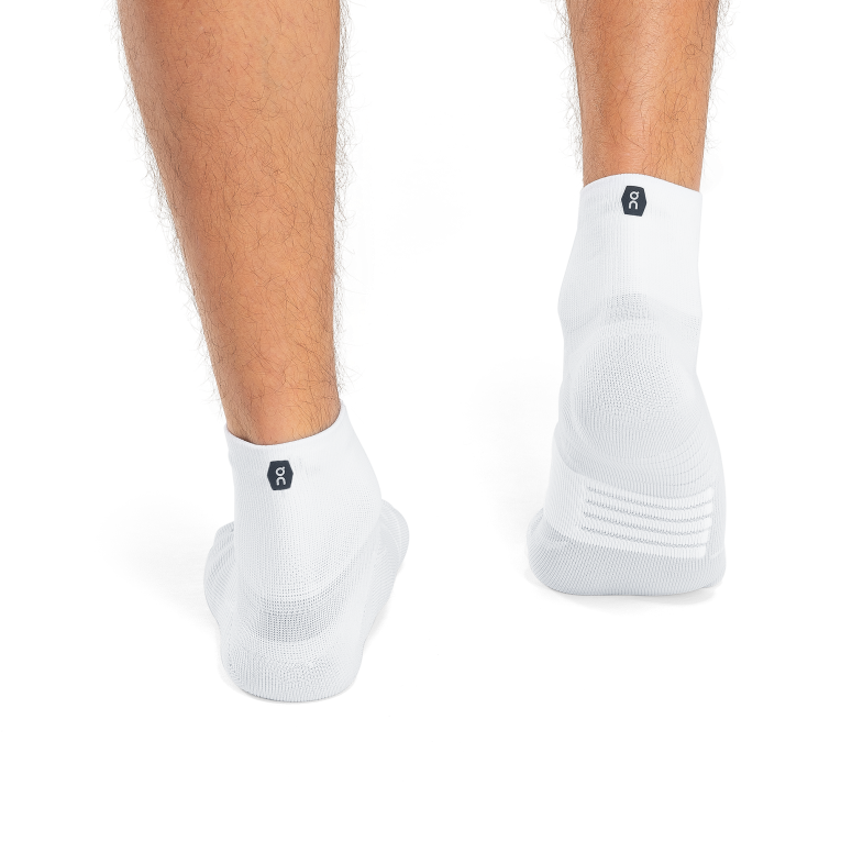 Performance Mid Sock 64R0B708 White/Ivory On Running
