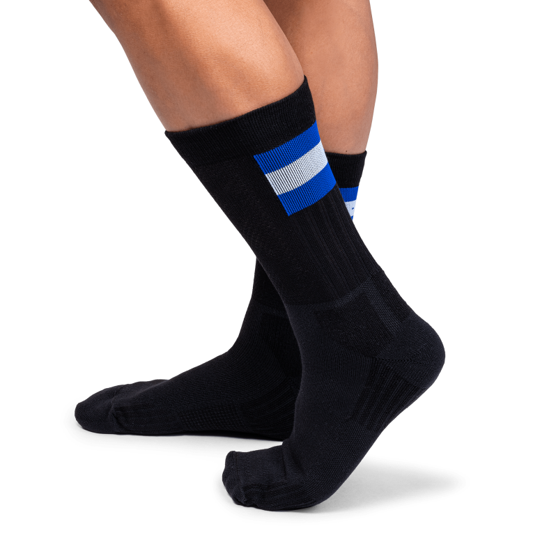 Tennis Sock 64R0B947 Black/Indigo On Running