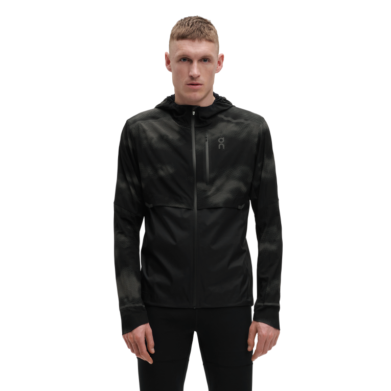 Weather Jacket Lumos 64R0B901 Black On Running Men