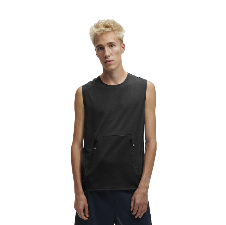 Training Tank 64R0B946 Black On Running Men