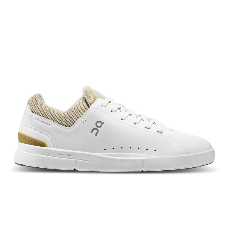 THE ROGER Advantage 64R0B657 White/Bronze On Running Men