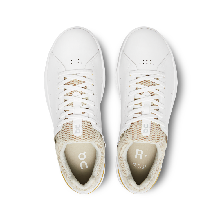 THE ROGER Advantage 64R0B657 White/Bronze On Running Men