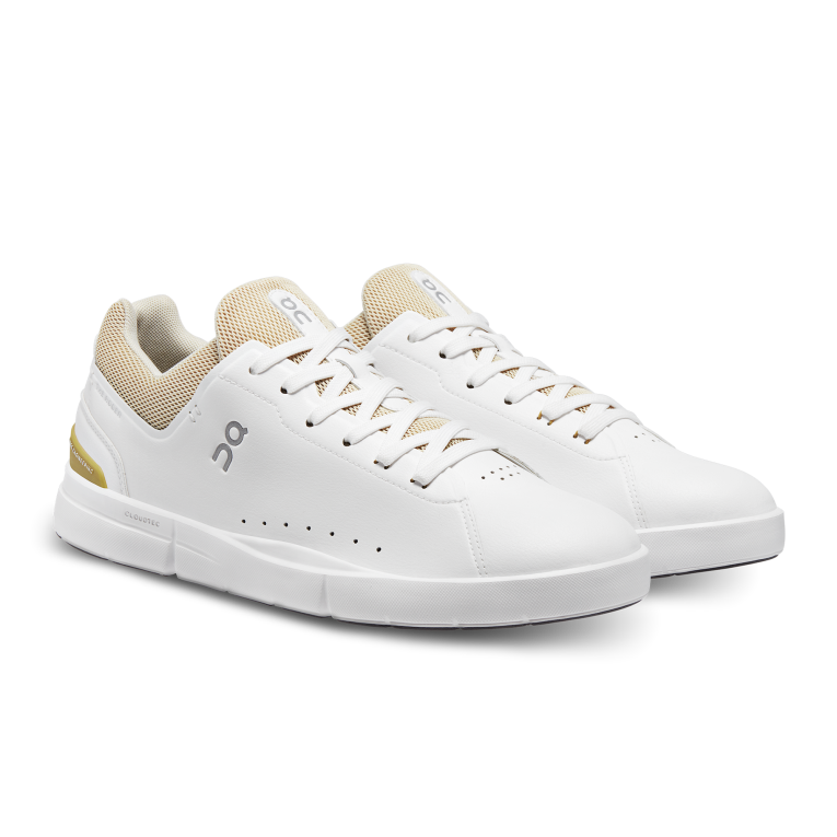 THE ROGER Advantage 64R0B657 White/Bronze On Running Men