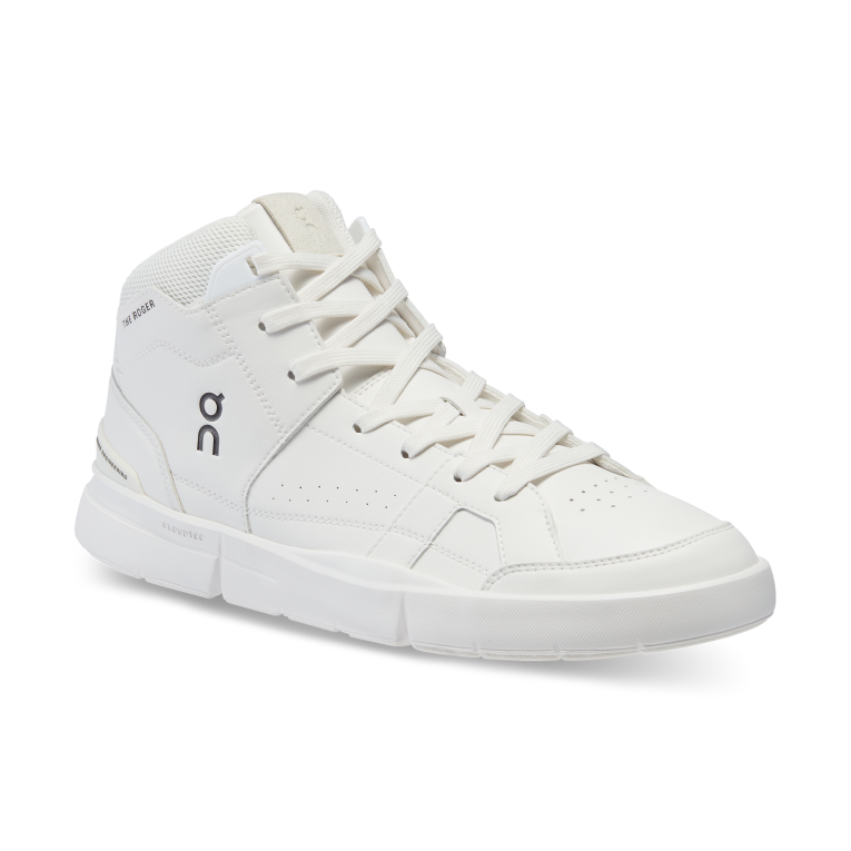 THE ROGER Clubhouse Mid 64R0B672 All White On Running Men