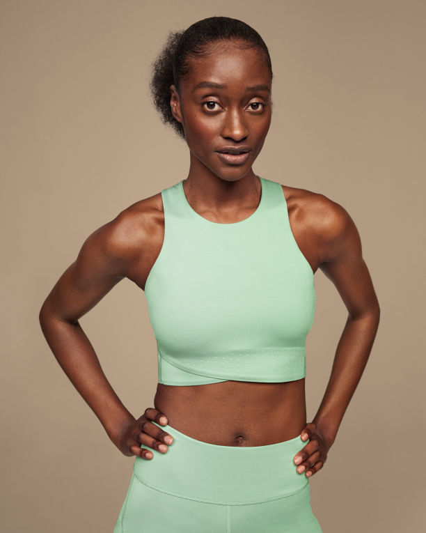 Race Crop 64R0B216 Moss/Creek On Running Women