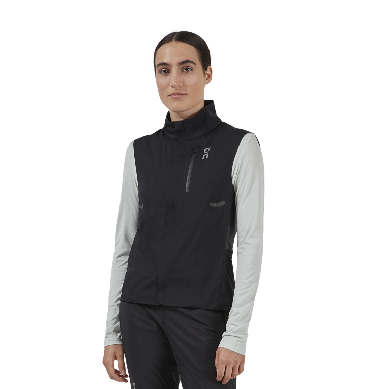 Weather Vest 64R0B519 Black On Running Women