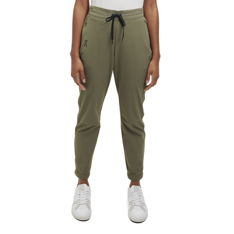 Active Pants 64R0B482 Olive On Running Women