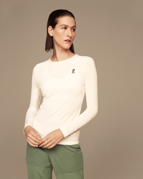 Merino Long-T 64R0B301 White On Running Women