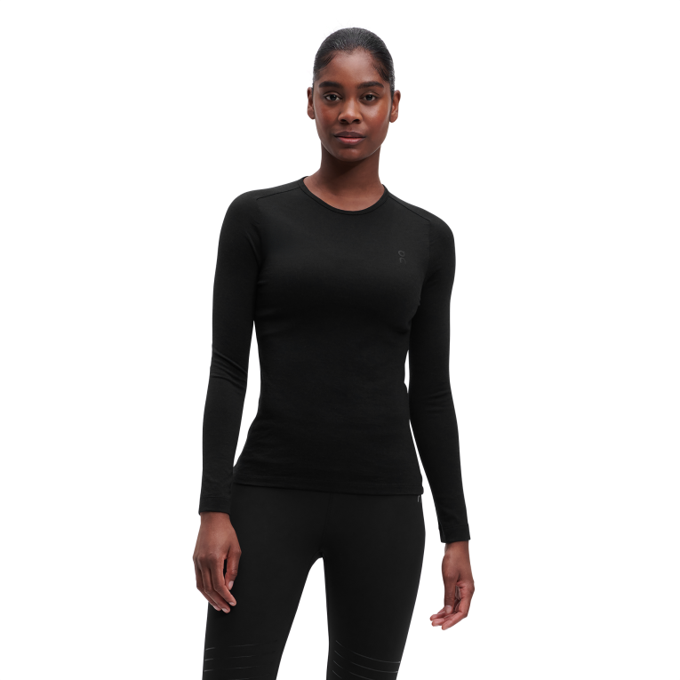 Merino Long-T 64R0B302 Black On Running Women