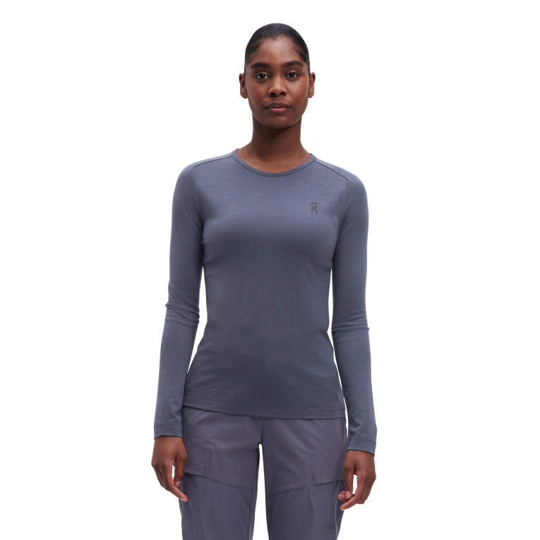 Merino Long-T 64R0B303 Flint On Running Women