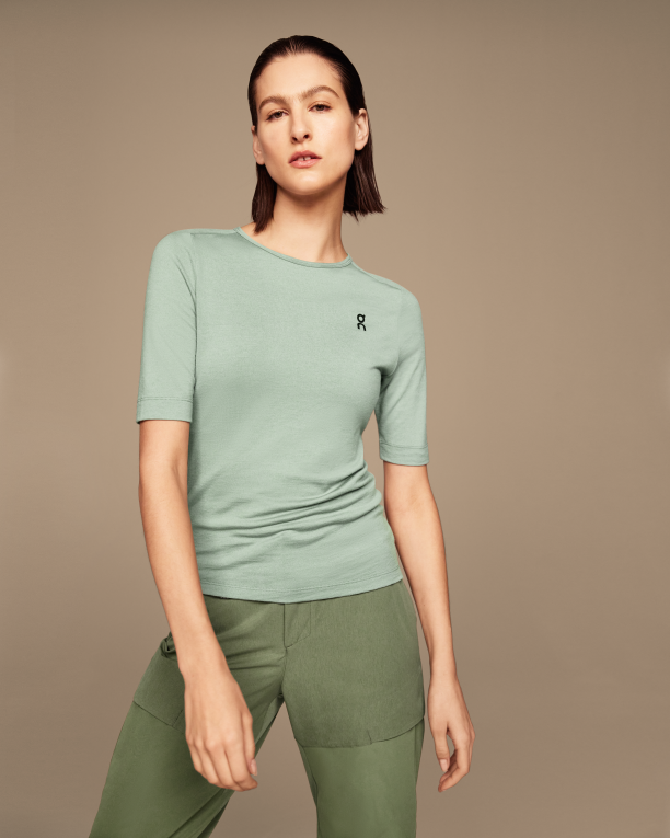 Merino-T 64R0B293 Moss On Running Women