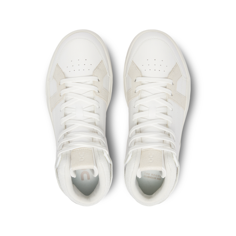 THE ROGER Clubhouse Mid 64R0B173 White/Sand On Running Women
